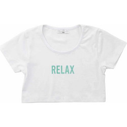 Funky Παιδικό Crop Top Κοντομάνικο Λευκό 122-505122-3