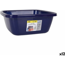 Λεκάνη Dem Eco Μπλε Τετράγωνο 6 L 29 x 29 x 12 cm (12 Μονάδες)