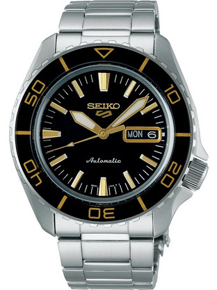 Seiko Ανδρικό Ρολόι Αυτόματο με Ασημί Μεταλλικό Μπρασελέ SRPK99K1