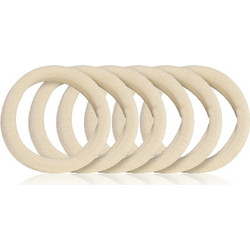 BrushArt Hair Band λαστιχάκια για τα μαλλιά Beige 6 τμχ