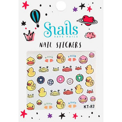 Snails Nail Stickers Quack Quack Αυτοκόλλητα Νυχιών για Παιδιά