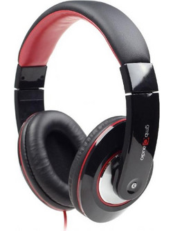 Gembird Boston MHS-BOS Ενσύρματα Ακουστικά Over Ear Μαύρα Κόκκινα
