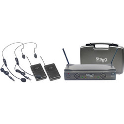 Stagg SUW-50-HH-FH Σετ 2 Ασύρματα Χειλόφωνα Πέτου 6.35mm