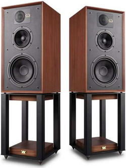 Wharfedale Linton Ζεύγος με Βάσεις Ηχείων Hi-Fi Δαπέδου 200W 3 Δρόμων Walnut Veneer με Βάσεις