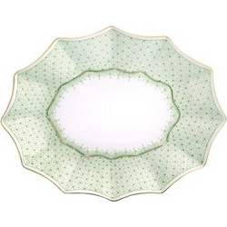 Mottahedeh Πιατέλα Πράσινη Apple Green Lace (29 cm)