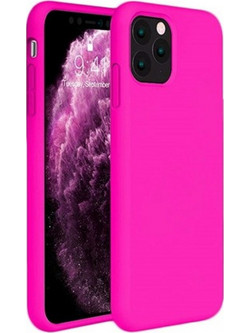Back Cover Θήκη Λεπτής Σιλικόνης Matte για iPhone 11 Pro Φούξια