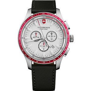 Victorinox Alliance Ανδρικό Ρολόι Χρονογράφος με Μαύρο Δερμάτινο Λουράκι 241819