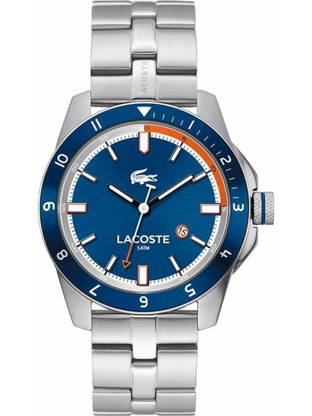 Lacoste Durban Ανδρικό Ρολόι με Ασημί Μεταλλικό Μπρασελέ 2010701