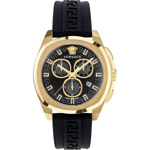 Versace New Geo Ανδρικό Ρολόι Χρονογράφος με Μαύρο Καουτσούκ Λουράκι VE7CA0423 Versace New Geo Ανδρικό Ρολόι Χρονογράφος με Μαύρο Καουτσούκ Λουράκι VE7CA0423