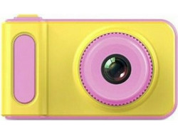 Παιδική Compact Φωτογραφική Μηχανή 0.3MP - Κίτρινο/Ροζ