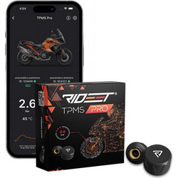 RIDEET TPMS PRO - Ασύρματο Σύστημα Ελέγχου Ελαστικών Μηχανής μέσω Κινητού