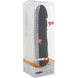 Seven Creations Rechargeable Silicone Classic 05 Ρεαλιστικός Δονητής 20cm Μαύρος