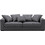 PoliHome Pilo Διθέσιος Καναπές Γκρι 160x90x90cm 16159629