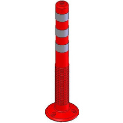 Πλαστικό Κολωνάκι Σήμανσης Ύψους 80cm με Ενισχυμένη Βάση EDH-FP-80-PU