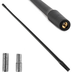 AMIO ΚΕΡΑΙΑ ΟΡΟΦΗΣ ANTM12 33cm ΜΕ 2 ΑΝΤΑΠΤΟΡΕΣ 5-6mm ΜΑΥΡΗ ΑΜΙΟ - 1 ΤΕΜ. 04162/AM