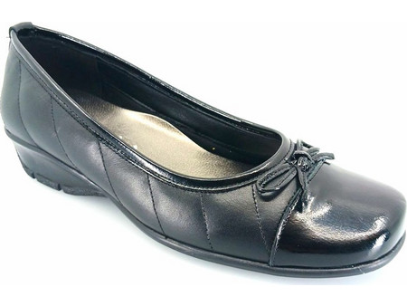 Boxer 51601 (μαύρο λουστρίνι) flat pumps