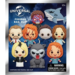 Universal - Horror Series 1 3D PVC Bag Clip (Random Packaged Pack)