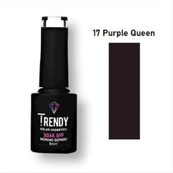 Trendy Color Cosmetics Soak Off 17 Purple Queen Ημιμόνιμο Βερνίκι Νυχιών 6ml