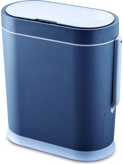Κάδος Πλαστικός Slim Line 8L Delta Cleaning Γκρι ΚΠΣ8Γ