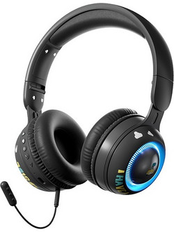 KE-21 Ασύρματο Gaming Headset On Ear Black