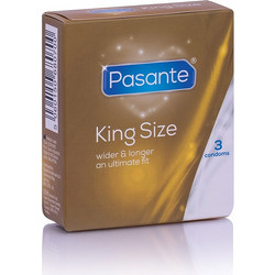 Pasante King Size Προφυλακτικά με Λιπαντικό 3τμχ