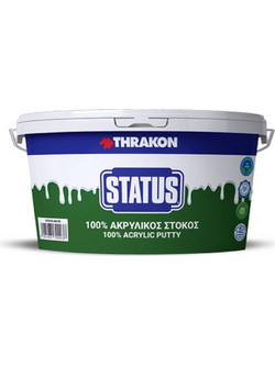Ακρυλικός Στόκος Λευκός 800gr Status