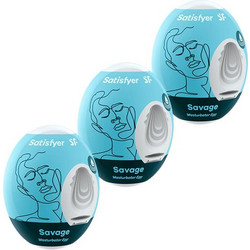 Satisfyer Savage Pocket Egg Αυνανιστήρι 3τμχ