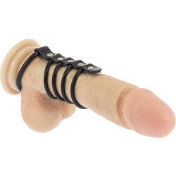 Rimba Penis Tube R7445 Ρυθμιζόμενα Δαχτυλίδι Πέους Μεταλλικό Μαύρο