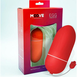 IntoYou Moove Vibrating Egg Δονητής Egg για Ζευγάρια με Τηλεχειριστήριο Κόκκινος