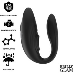 Brilly Glam Couple Pulsing Effect Clip Διπλός Δονητής για Ζευγάρια με Τηλεχειριστήριο