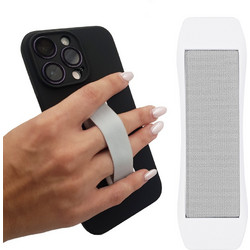 Sonique Magnetic Finger Holder Grip Ring Κινητού Λευκό / Γκρι