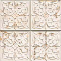 Karag Antigua Lis Πλακάκι White 33x33cm Τιμή τετραγωνικού 43/ Συσκευασία 1m2