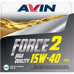 Avin Force 2 Λάδι Αυτοκινήτου 15W-40 20lt