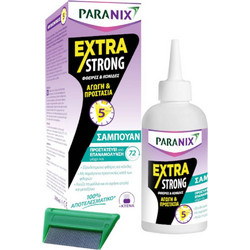 Paranix Extra Strong Σαμπουάν για Ψείρες 200ml + Χτένα