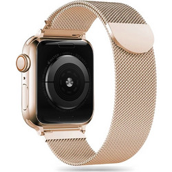 Tech-Protect Milanese Λουράκι Μεταλλικό Gold (Apple Watch 42 / 44 / 45mm)