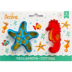 Κουπάτ Αστερίας και Ιππόκαμπος Decora 2τμχ
