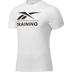 Reebok Specialized Training Tee Ανδρικό Αθλητικό T-Shirt Λευκό FU1807