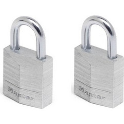 MASTER LOCK 9120EURT ΣΕΤ 2 ΛΟΥΚΕΤΟ ΑΛΟΥΜΙΝΙΟΥ 20 mm ΙΔΙΟ ΚΛΕΙΔΙ