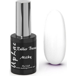 UpLac Rubber Base Milky Hema Free Ημιμόνιμο Βερνίκι Νυχιών 11g