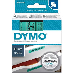 Dymo Labeling Tape 45809 Black/Green (19mm x 7m) (S0720890)