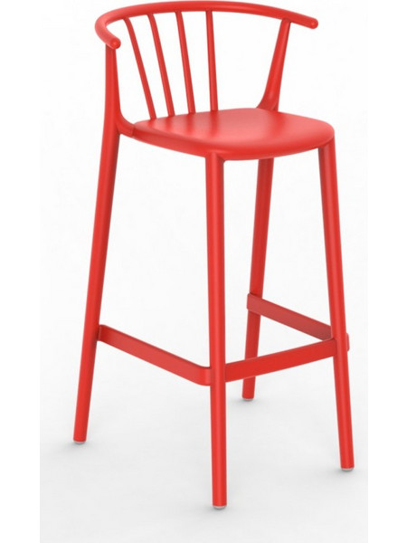 Woody σκαμπό bar Red 52,5x50x98,5(75,5)cm