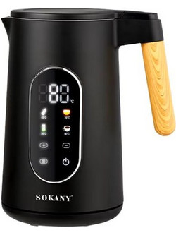 Sokany SK-09052 Ανοξείδωτος Βραστήρας 1.7lt 2200W με Ρύθμιση Θερμοκρασίας