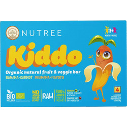 Nutree Kiddo Organic Natural Fruit & Veggie Bar Banana & Carrot 30gr