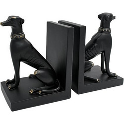 ΣΕΤ 2 ΤΕΜΑΧΙΑ ΒΙΒΛΙΟΣΤΑΤΕΣ Fylliana Dog ΜΑΥΡΟ ΧΡΩΜΑ 19x10x14εκ 374-224-334