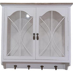 ESTHETI home Ντουλάπι Τοίχου Ξύλινο Λευκό με 2 Πόρτες 59.5x17.5x60cm 750-42513