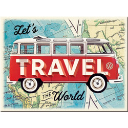 Nostalgic Μεταλλικό μαγνητάκι VW Bulli - Lets Travel The World