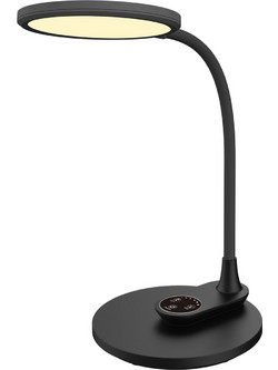 ΦΩΤΙΣΤΙΚΟ ΓΡΑΦΕΙΟΥ LED BLAIN HM4459.02 ΜΑΥΡΟ ABS & ΣΙΛΙΚΟΝΗ 17x26,6x34,5Υ εκ. - H.M