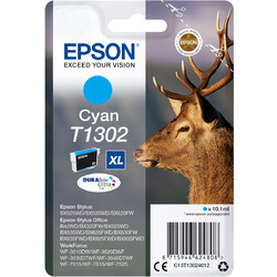 Epson T1302XL Cyan Μελάνι Εκτυπωτή Inkjet C13T130240