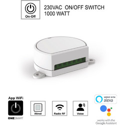Cubalux Διακόπτης ON/OFF 1000W 230V AC WIFI-RF-PUSH BUTTON - C-300044