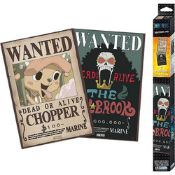 One Piece - Set 2 Posters - Wanted Chopper & Brook